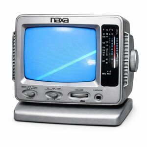 Naxa NX-503 Portable CRT TV 5.5" Retro Gaming TV AM/FM Radio w/ Adapter